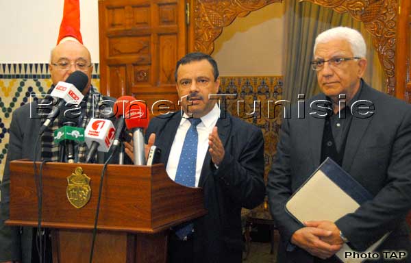 Al-Massar, l'Alliance Démocratique et le groupe ''liberté et dignité'' soutiennent l'initiative de Jebali