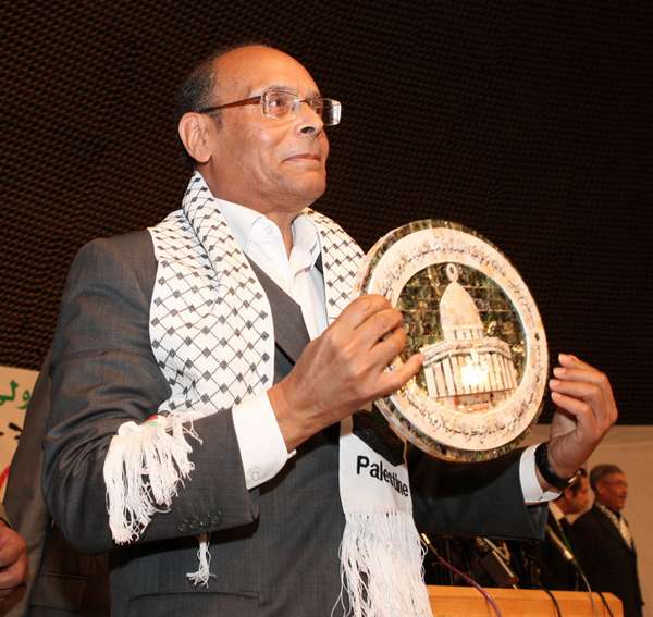 Marzouki appelle à une mobilisation internationale pour la cause palestinienne