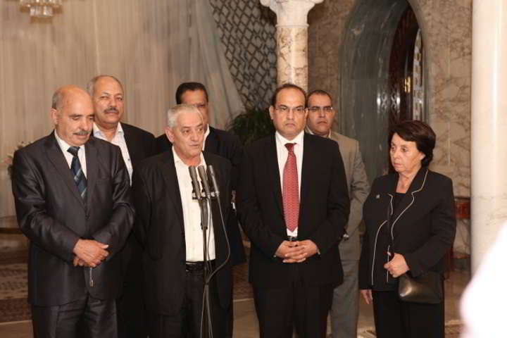 مقابلة رئيس الجمهورية لوفد من تنسيقية مؤتمر الحوار الوطني