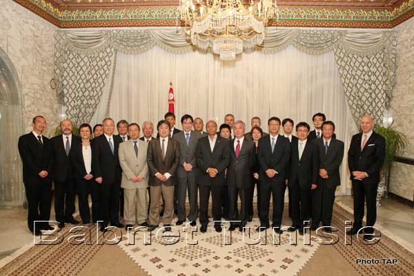 Tunisie-Japon Réunion à Carthage avec une délégation d'hommes d'affaires Japonais