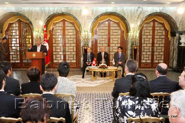Tunisie-Japon Réunion à Carthage avec une délégation d'hommes d'affaires Japonais