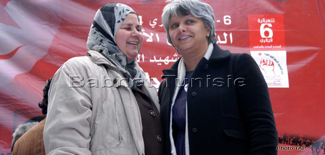 في ذكرى اغتيال بلعيد: بسمة الخلفاوي تهاجم المرزوقي ومباركة البراهمي تهاجم راشد الغنوشي ؟؟؟