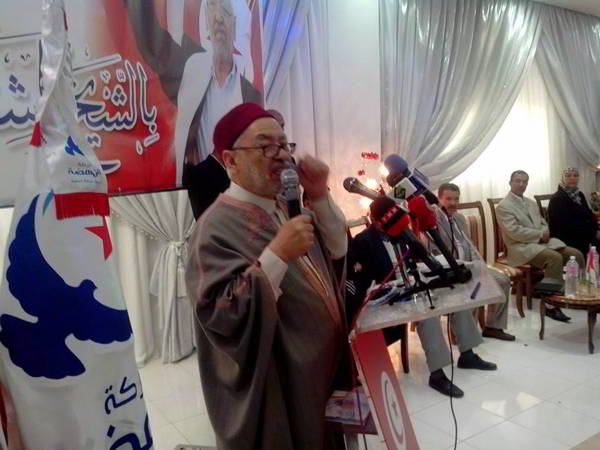 راشد الغنوشي من سليانة: على التونسيين أن يسترجعوا خلق حب العمل حتى ننهض ببلادنا