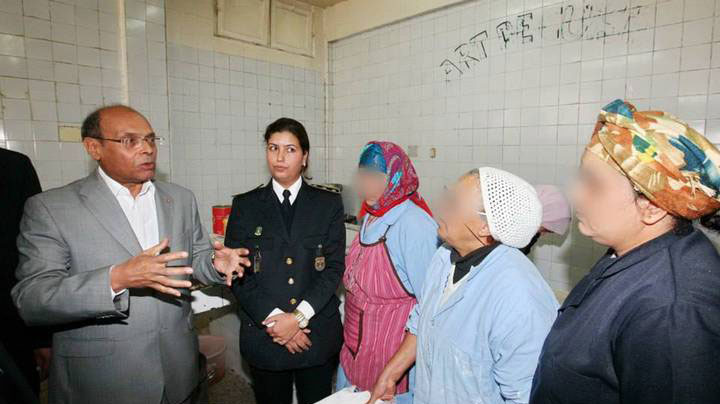 رئيس الجمهورية يتفقد السجن النساء بمنوبة