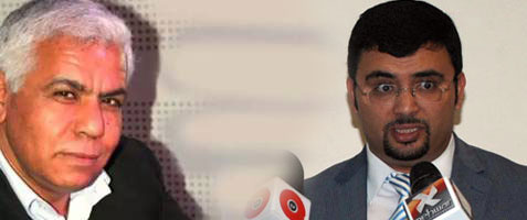 مشادة كلامية بين الصافى سعيد و خالد شوكات بسبب الباجى قائد السبسي