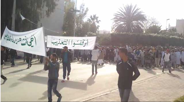سيدي بوزيد : أنصار التيار السلفي ينظمون مسيرة احتجاجا على ما وصفوها الاعتقالات التعسفية