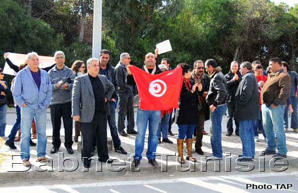 أنصار حركة تمرد في وقفة احتجاجية ضد الاخوان